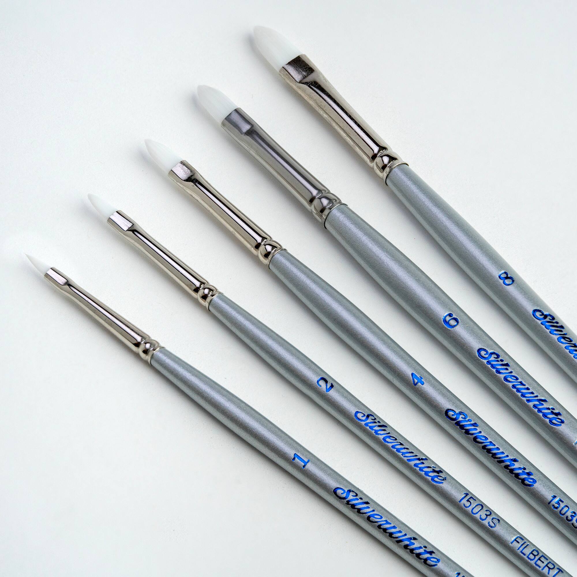 Silver Brush Limited Silverwhite® Filbert Brush Set